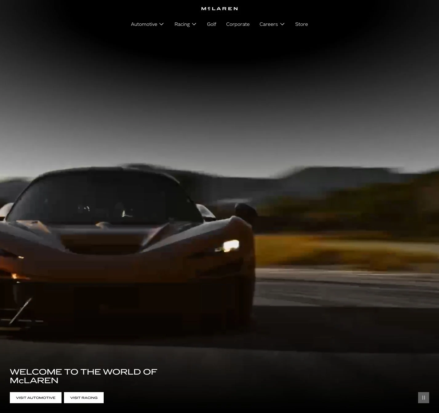 McLaren / filmowy pierwszy ekran