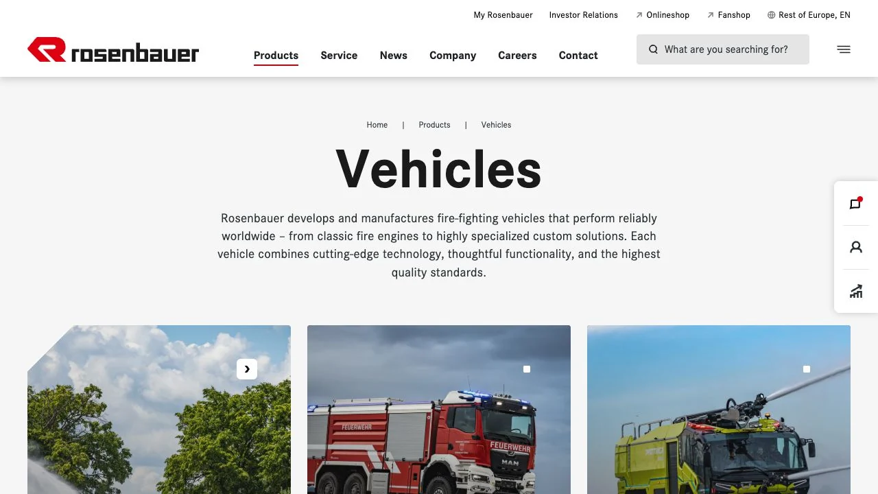 Rosenbauer / pojazdy specjalistyczne