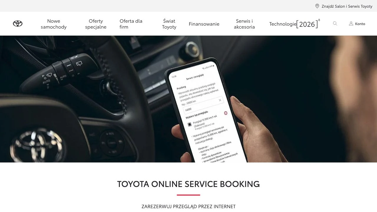 Toyota / rezerwacja wizyty online